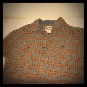 Overdrive Flannel plaid button shirt